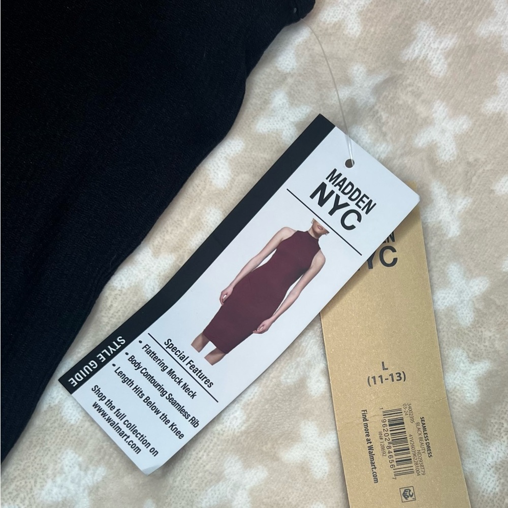 Madden NYC Sleeveless Mock Neck Dress *NWT* size L - Picture 6 of 6